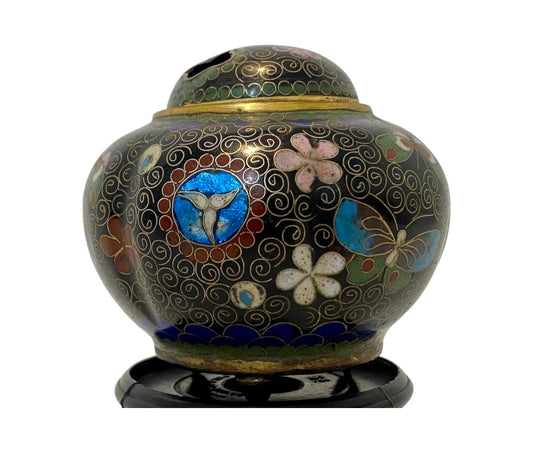 Meiji Period Cloisonne Tripod Censer