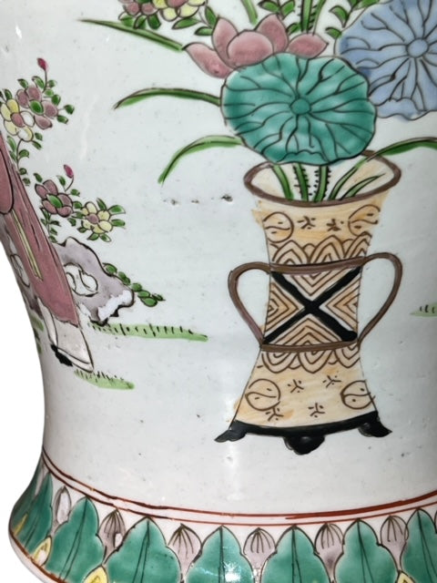 19th C Famille Rose Chinese Porcelain Vase