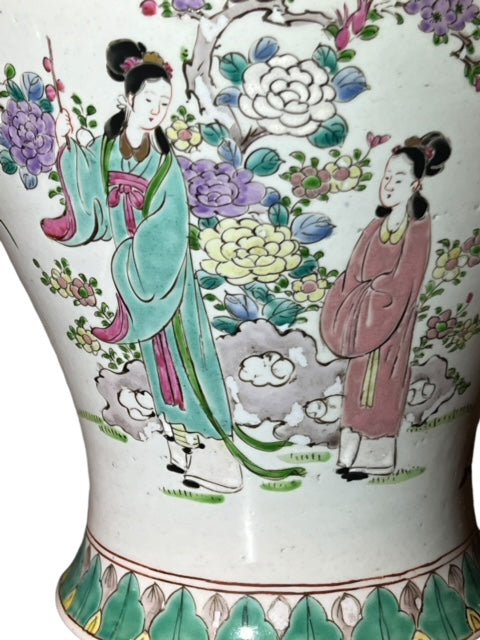 19th C Famille Rose Chinese Porcelain Vase