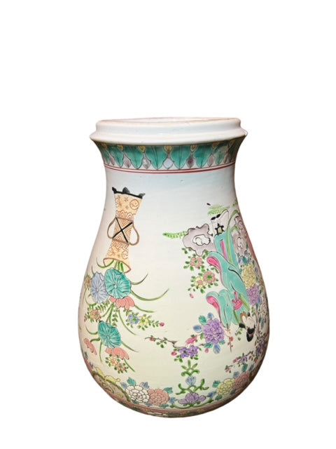 19th C Famille Rose Chinese Porcelain Vase