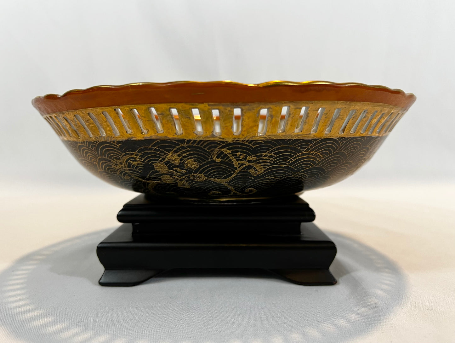 Unusual Satsuma Ware Porcelain Bowl 1