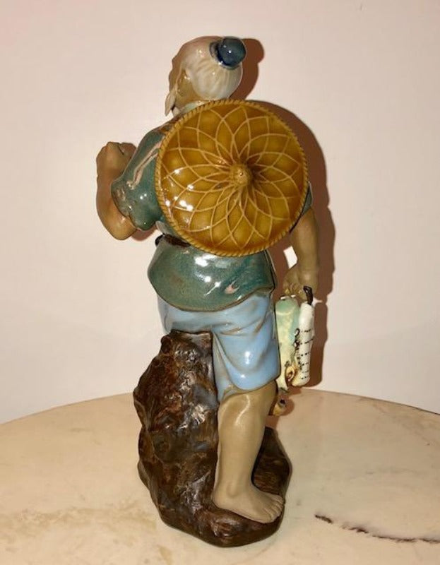 Chinese Fisherman Mudman Mudmen Figurine